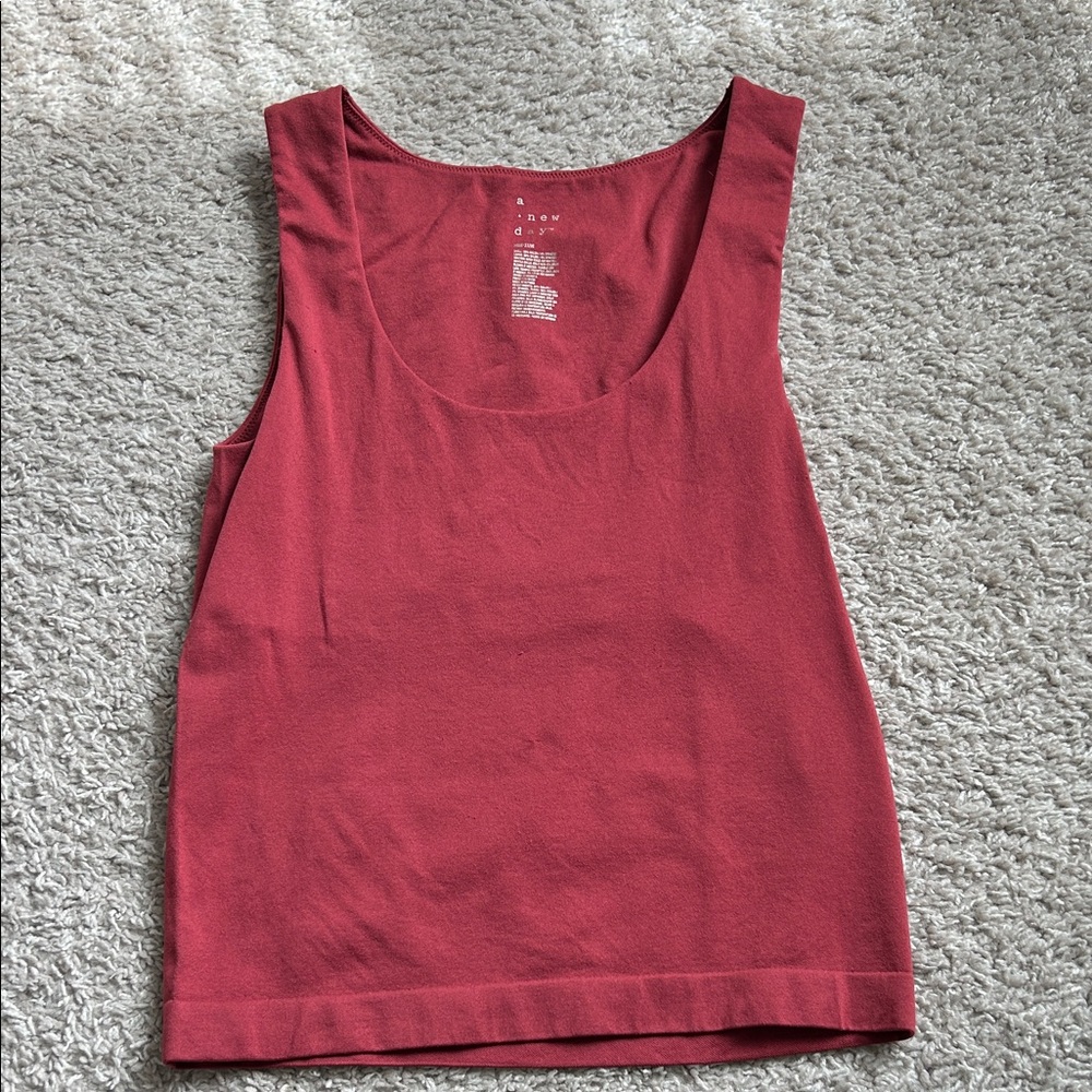 Berry Red Fitted Tank 🍓